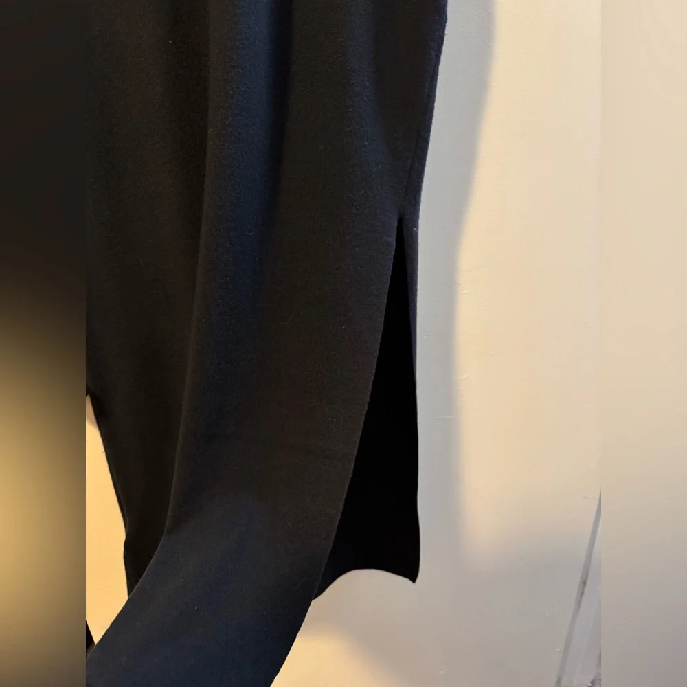 NWT Abercrombie & Fitch Black Midi Sweater Side Slit Dress